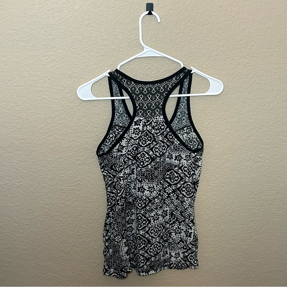 Full Tilt Racerback Patterned Tank, XS - Picture 2 of 3